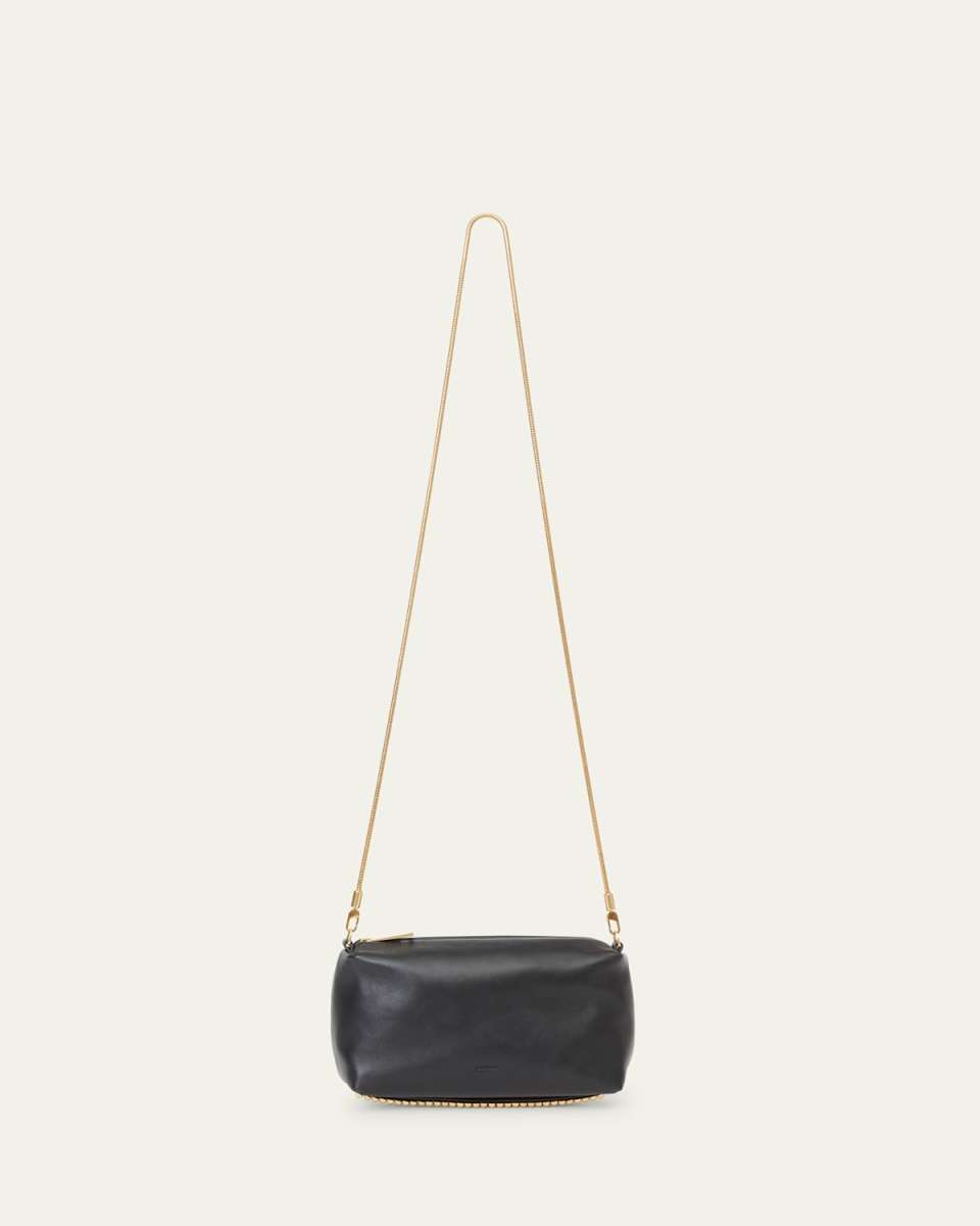 Rola Zip Leather Camera Crossbody Bag